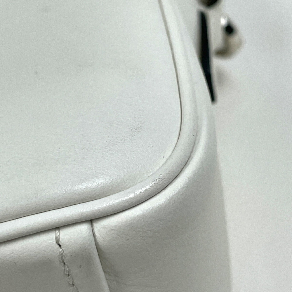 Prada Logo Shoulder Bag Leather White - Picture 3 of 7